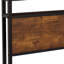 Lit plateforme simple en métal avec tête en bois et fente, lumières à DEL, télécommande, pas de sommier nécessaire, option de rangement sous le lit, approche facile à assembler, démonstration de style moderne,