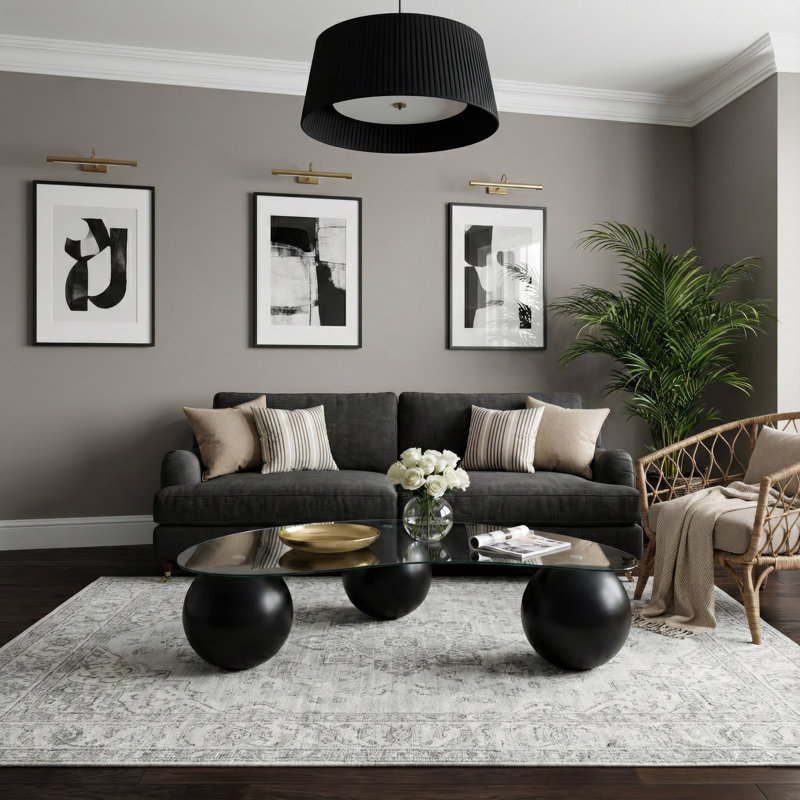 Table basse Bean, Noir