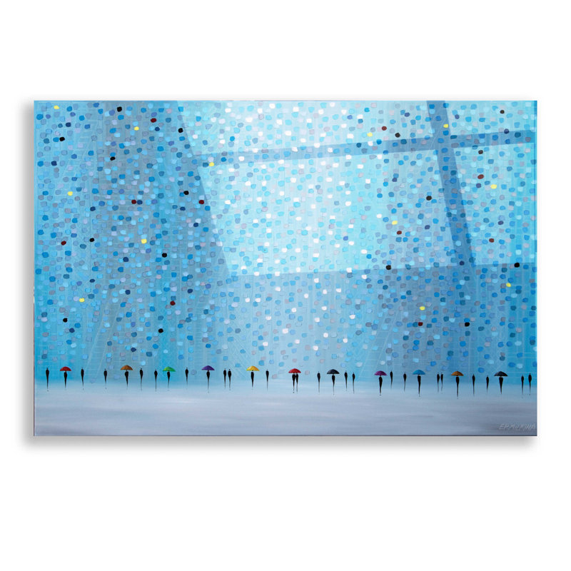 Umbrellas " Umbrellas " by Ekaterina Ermikina, 12" H x 16" W x 0.13" D