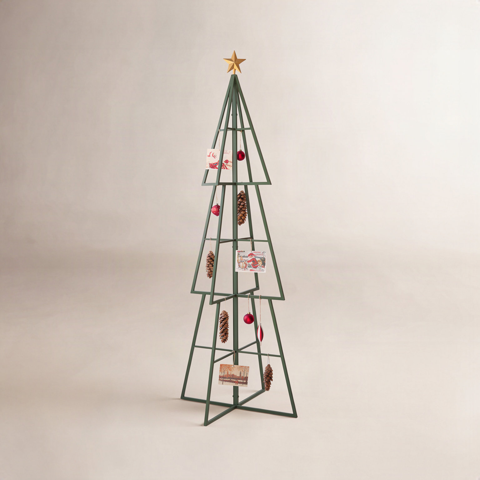 Painted Metal Christmas Tree Frame