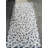 White-Black-Silver Jade Pebble Mosaic 12" x 12"