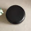 30cm Small Round Faux Leather Upholstered Ottoman-1061551666