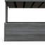 Boîte à fleurs verticale en bois gris, 4 étages pour plantes d'extérieur, auto-drainant avec fleurs en tissu non tissé, légumes, herbes, non tissé, finition