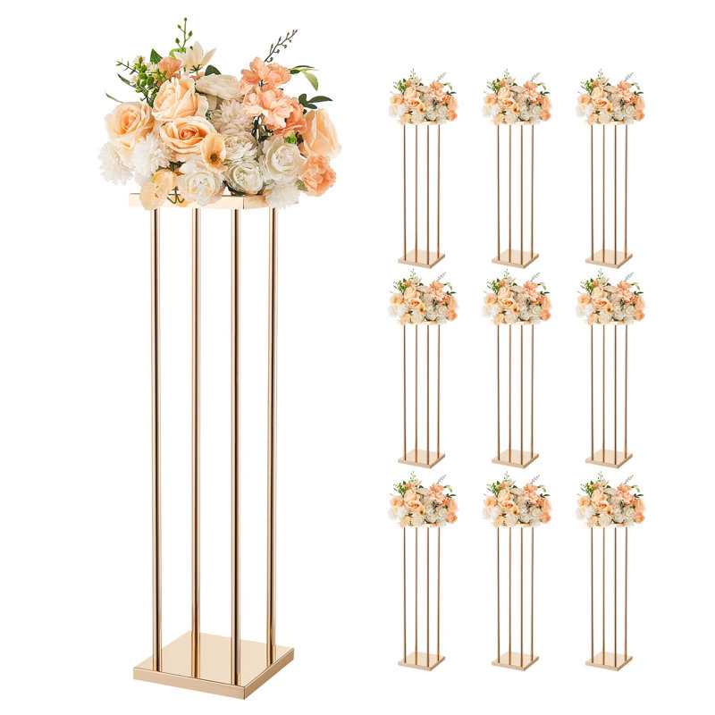 Steel Wedding Flower Stand, 80" H x 20" W x 20" D