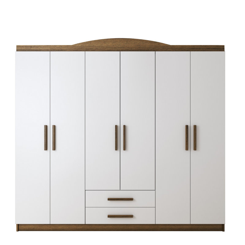 Golub 6 Door Manufactured Wood Wardrobe