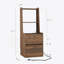 Table de chevet avec station de charge, table de chevet intelligente avec veilleuse, table de chevet moderne avec bibliothèque, tables de chevet avec armoire de rangement pour chambre à coucher, bois-1143594232