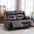 Brenaya 61.4" Modern and Breathable Vegan Leather Power Reclining Loveseat Sofa-1397172168