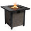 Plateau de table carré en acier au propane avec panneau latéral en PVC-coated polyester