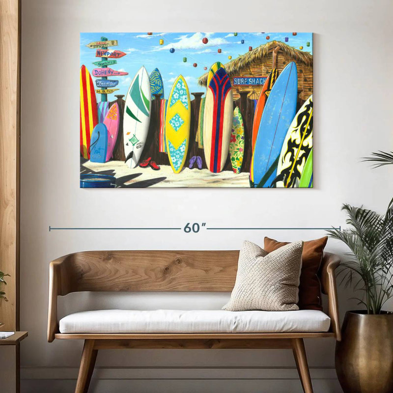 Senne Surf Shack, 32" H x 48" W