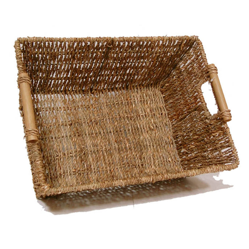 Panier utilitaire en osier, H 13 po x l 17 po x P 7 po