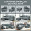 Rececca 3 Seater Sofa & Chaise-1557663222