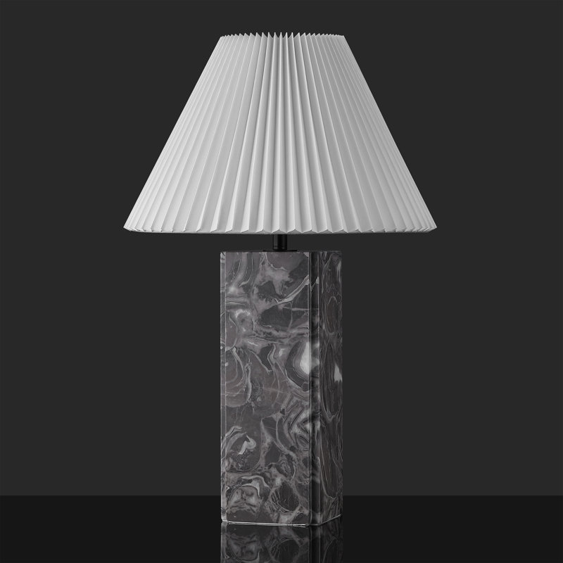 Mackenzie Standard Table Lamp, Light Gray