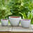 Planters Pottery Clay Modern Textured Round Design Decorative Bowl Style Set Of 2-996099834