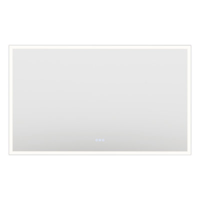 Element 60 in. W x 36 in. H Frameless LED Bathroom Vanity Mirror with Color Changer, Dimmer and Defogger