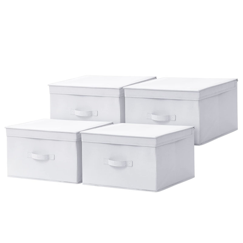 Boîte de rangement jumbo TUSK - paquet de 4 - blanc, Blanc