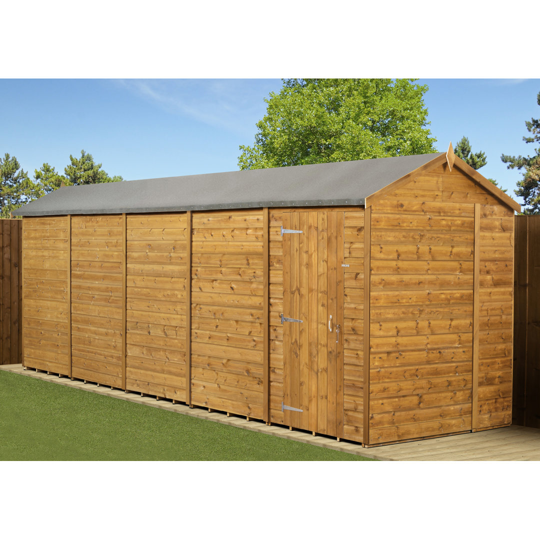 Empire Sheds 1000 Single Door Left Panel Tongue And Groove Pent Garden Shed 8 X 8Ft - Image 4