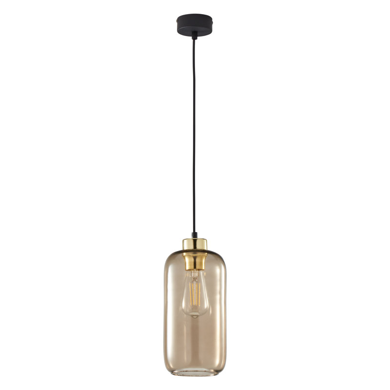 Schaefer 1 - Light Single Jar Pendant, Brown