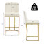 Ensemble de 3 tabourets de comptoir rembourrés de 24 po de hauteur avec structure en métal-121781148-126254348