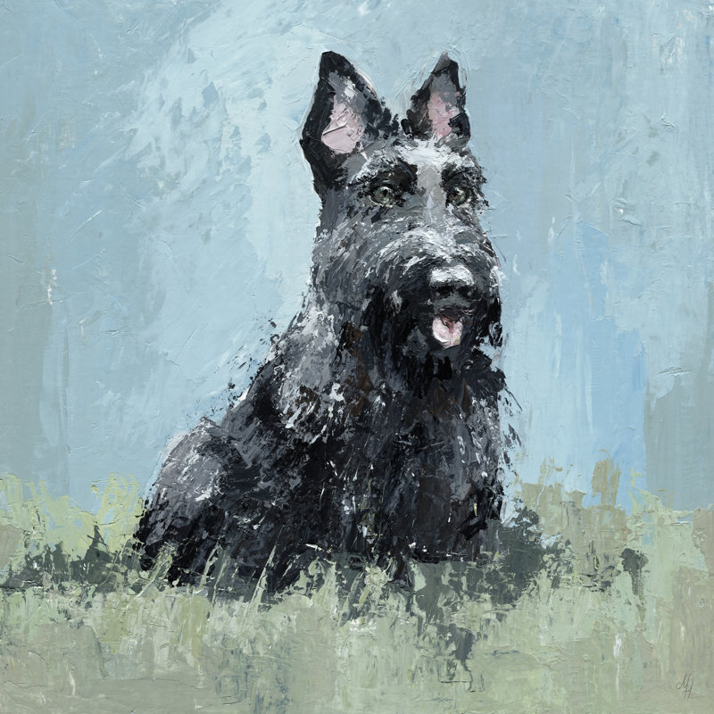 Guard Dog - Wrapped Canvas Painting, 30 cm H x 30 cm W