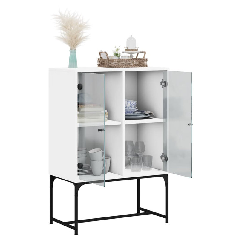 Aanvi Steel Standard Accent Cabinet, White