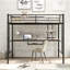Lit mezzanine avec bureau et tablette