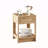 15.75" Rattan End Table With Drawer