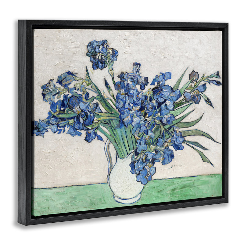 Cadre flottant Expressionist Iris, Noir, H 17 po x l 21 po