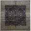 Hand-Knotted High-Quality Black and Gold Area Rug