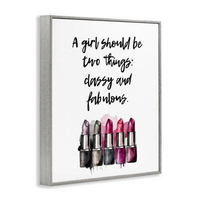  Classy Fabulous Lipsticks Framed Giclee Art by Svetlana Aleynikova