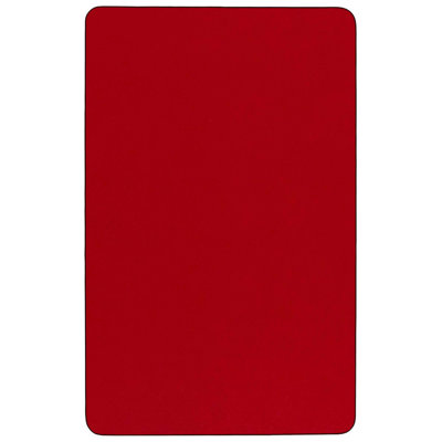 Table rectangulaire activité thermique fusionnés avec dessus stratifié et hauteur réglables jambes préscolaire