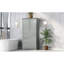 Armoire de rangement haute et large avec portes pour salle de bain / bureau, trois tiroirs-1677450829