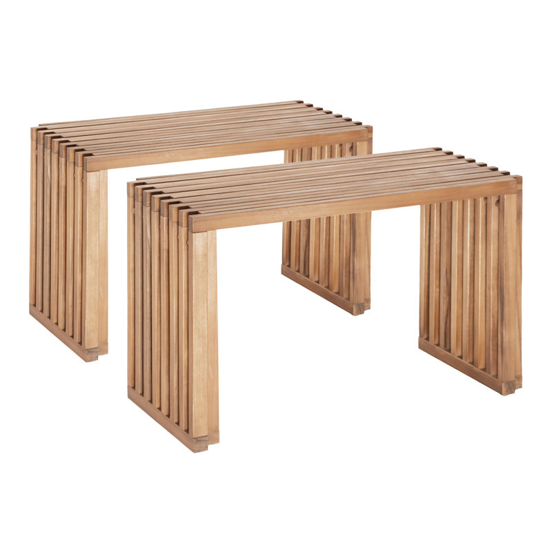 Banc extensible Riviera (ensemble de 2) naturel