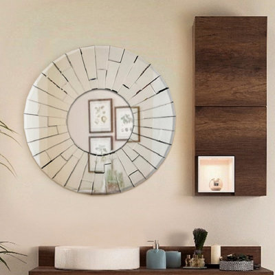 Miroir mural rond avec sonneries wind