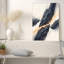 Toile grise foncée avec strates et strates dorées-2049991809