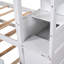Lit superposé blanc Twintwin avec lit gigogne et 3 escaliers de rangement - Offre une configuration de chambre pratique et un espace de rangement spacieux et sécuritaire pour les chambres à coucher-1772416130