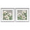 Blooming Ivory Magnolias, ensemble de 2 reproductions encadrées sous verre, conception de Sally Swatland