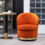 Chaise pivotante en velours Wania, orange-106775454