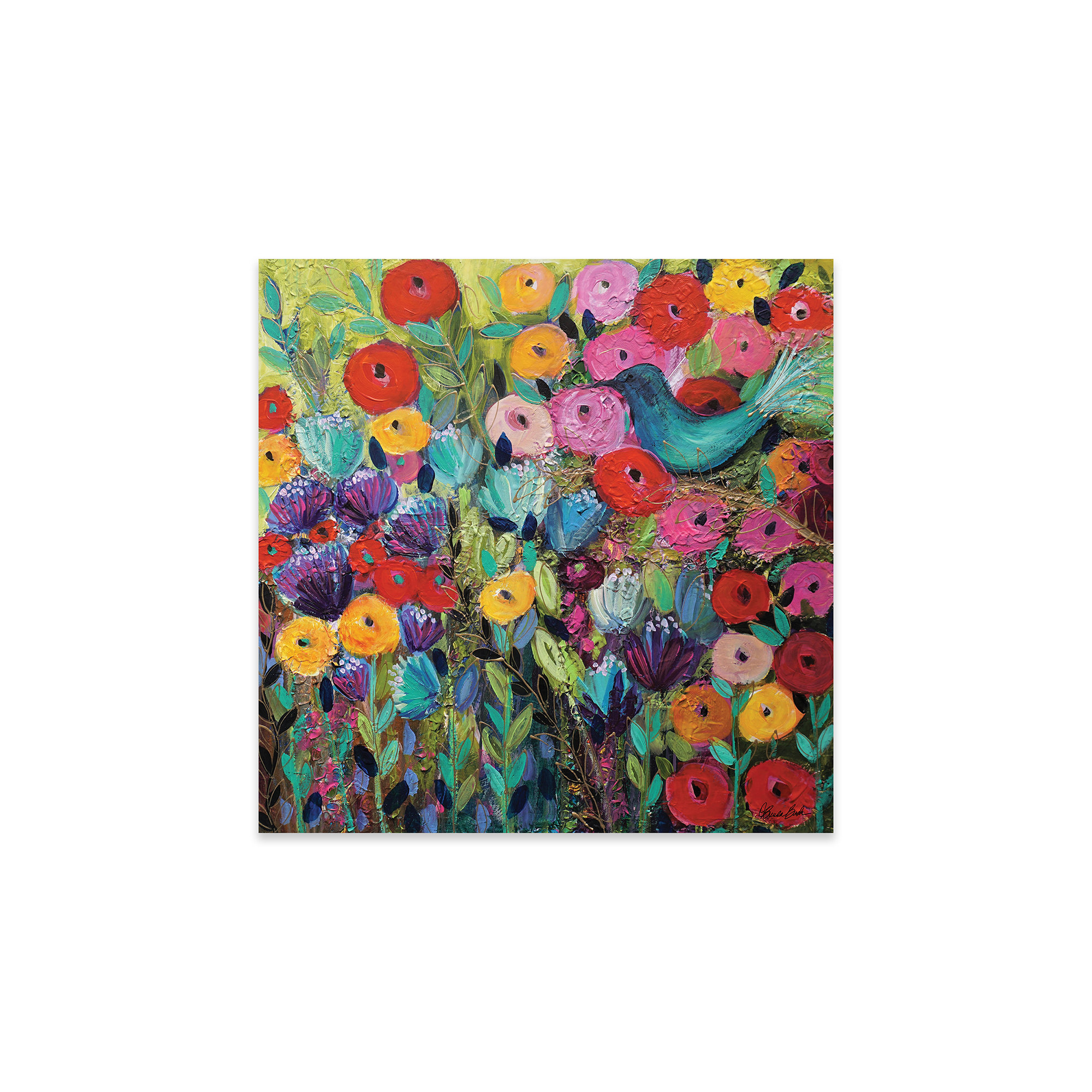 Winston Porter In Her Garden On Plastic / Acrylic by Brenda Bush Print ...