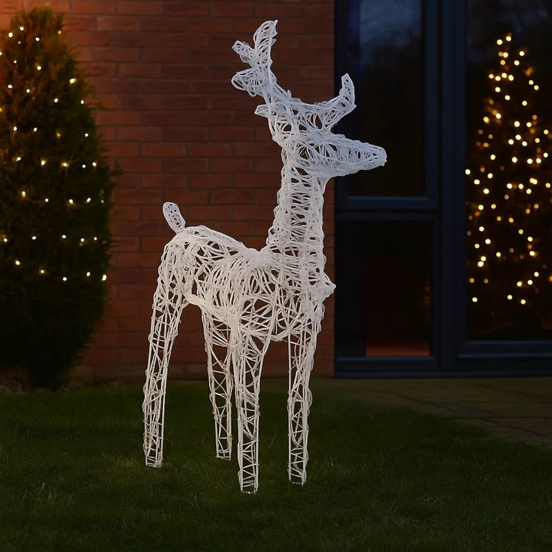 Décoration de Noël d'extérieur 2 pièces, 40 Leds blanc froid, acrylique