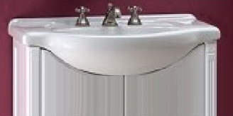 Simoneau Single Bathroom Vanity Top, 22", 4" Hole, Capri White
