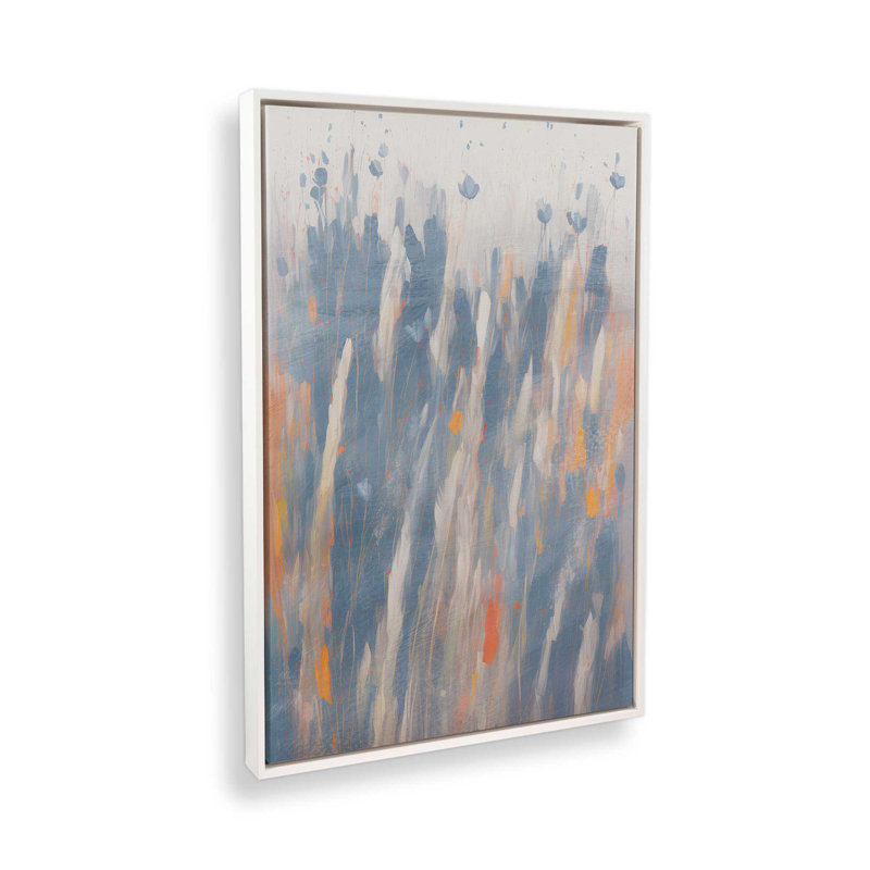 «Flowing Fields», reproduction sur toile dans un cadre, H 36,75 po x l 24,75 po, Blanc opaque