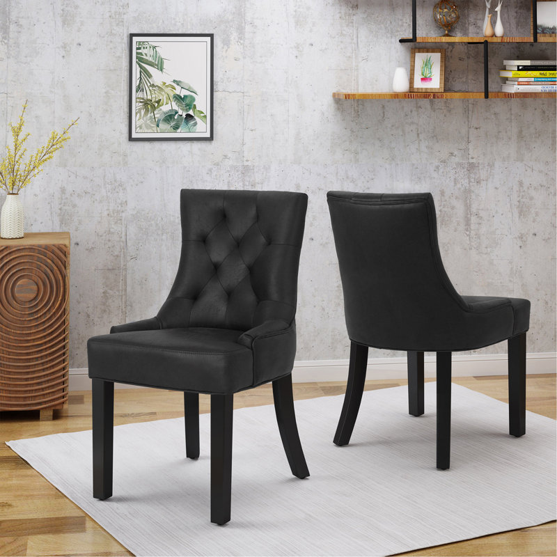 Chaise de salle à manger Cheney, Noir