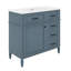 Meuble-lavabo 36 po avec comptoir en céramique, tiroirs rabattables, tablette réglable-1817004330