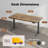 63" Solid Tabletop Dual Motor Electric Height Adjustable  Standing Desk-635357413-623853312