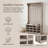 Chalemet Hall Tree 39.4'' Wide with Bench and Shoe Storage-447146492