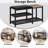3-Tier Entryway Shoe Rack Bench with Boot Storage – 570lb Capacity Upholstered Storage Bench