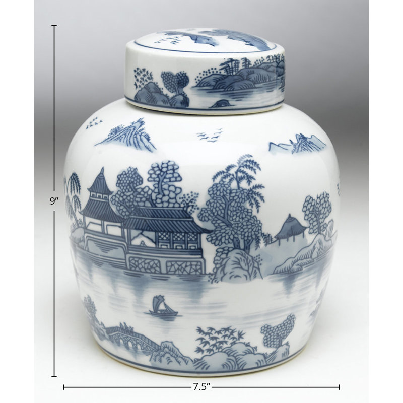 Desin Blue Porcelain Jar