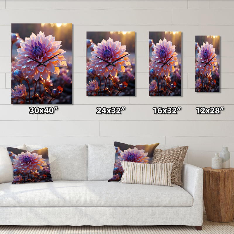 Horloge murale Jaylind - Dahlia, Petit