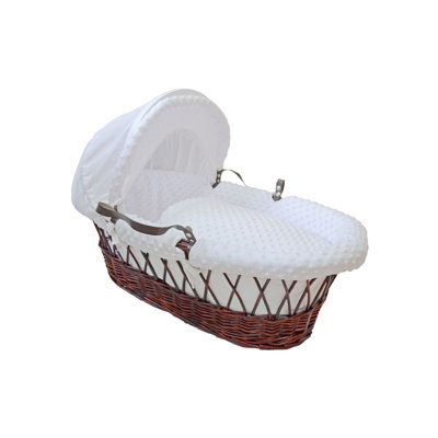 Solid Colour Moses Basket Bedding Set