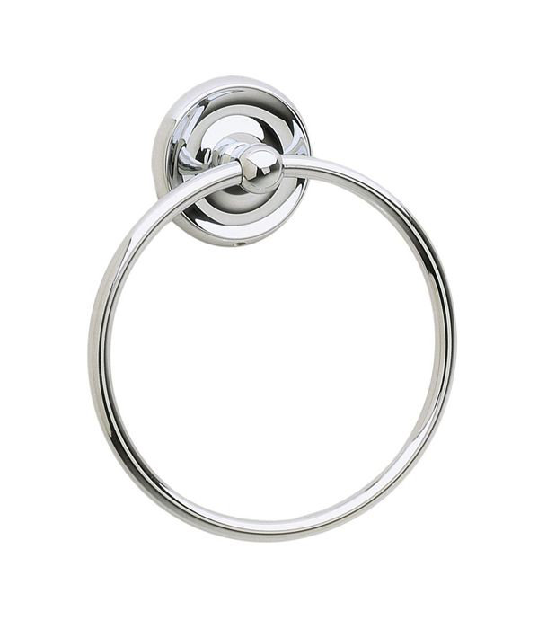 Wall Mounted Towel Ring, Polished Chrome